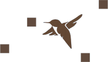 Cafe K Streets hummingbird logo